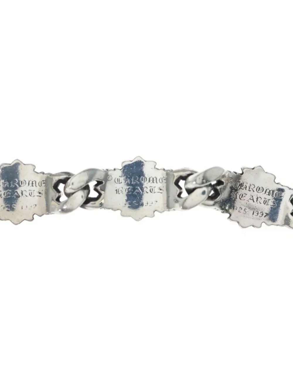 Chrome Hearts Keeper Link Silver Bracelet